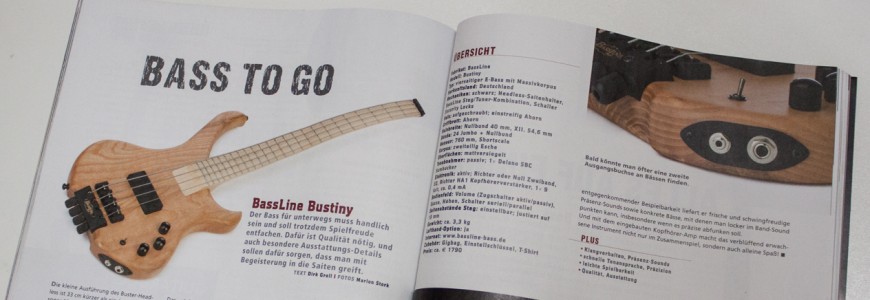 BassLine Bustiny Shoartscale Headless Bass Test Gitarre&Bass